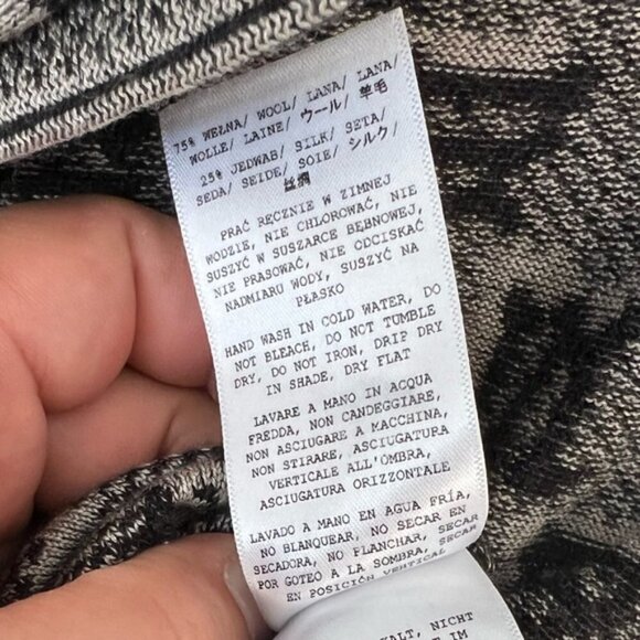 MISBHV, Wool and Silk Blend, Black & Taupe Monogram Polo - Multicolor. Size: S. - Picture 8 of 13